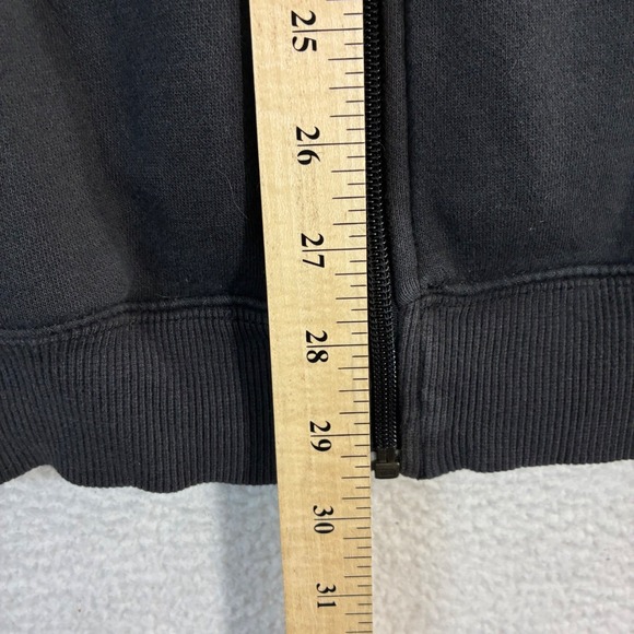 Y2K Adidas Full Zip Hoodie Men XL Black Red Sweatshirt Jacket Vintage Streetwear - Picture 7 of 8